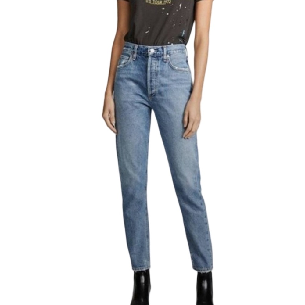 Agolde Feel Good High Rise Button Fly Jeans
